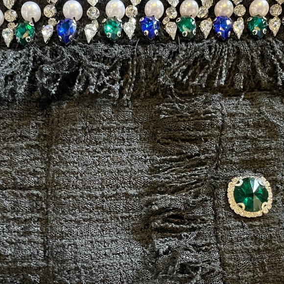 The Kasran Jeweled Tweed Halter Dress - Picture 10 of 12